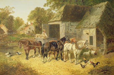 Hästar i sele av John Frederick Herring Junior