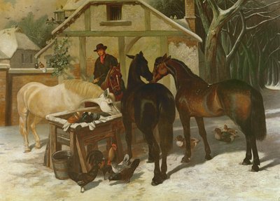 Vid vattentråget på vintern av John Frederick Herring Senior
