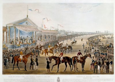 Prix du jockey club a Chantilly 1841 Tryck av John Frederick Herring (1795-1865) av John Frederick Herring Senior