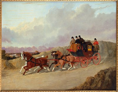 Edinburgh till London Royal Mail Coach av John Frederick Herring Senior