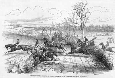 The Newport Pagnell Steeplechase, graverad av Smyth, från 