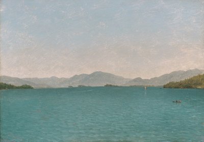 Lake George, fri studie av John Frederick Kensett