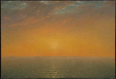 Solnedgång över havet av John Frederick Kensett