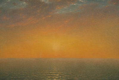 Solnedgång på havet av John Frederick Kensett