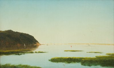 Utsikt över floden Shrewsbury, New Jersey av John Frederick Kensett