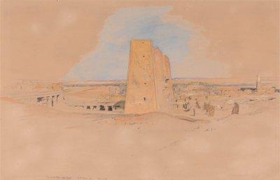 Edfou-templet, övre Egypten av John Frederick Lewis