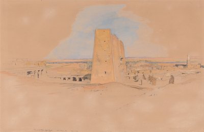Templet i Edfou, Övre Egypten av John Frederick Lewis