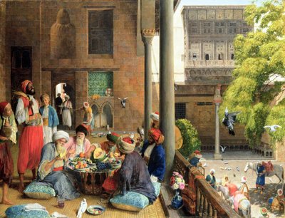 Middagsmåltiden, Kairo, 1875 av John Frederick Lewis