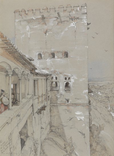 Torre de Comares, Alhambra, 1835 av John Frederick Lewis
