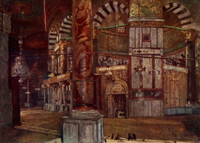 Interiör av Klippdomen från sydost, 1902. av John Fulleylove