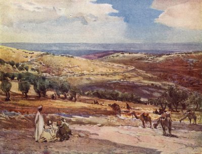 På vägen från Jerusalem till Betania av John Fulleylove