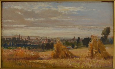 Oxford (olja på panel) av John Fulleylove