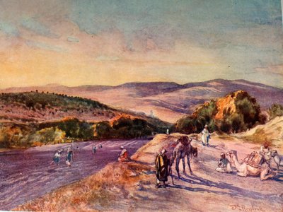 Platsen för den antika staden Samaria, 1902. av John Fulleylove