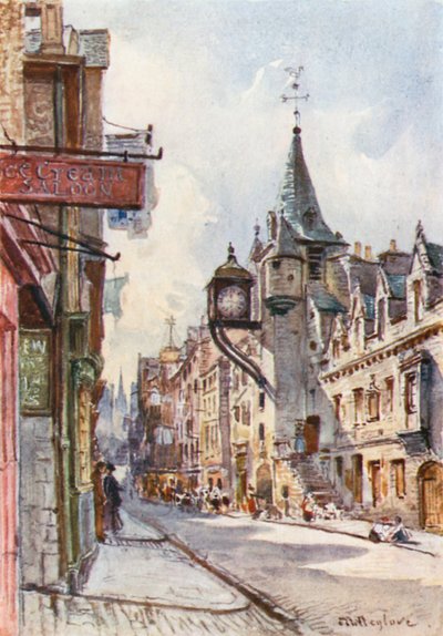 Canongate Tolbooth, tittar västerut av John Fulleylove