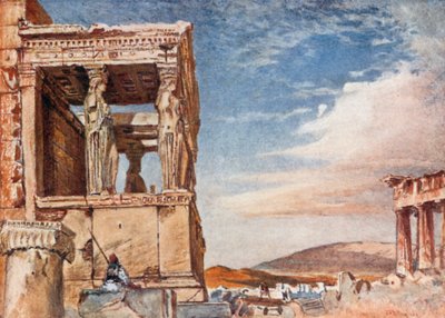Erechtheums karyatidportik från väst av John Fulleylove