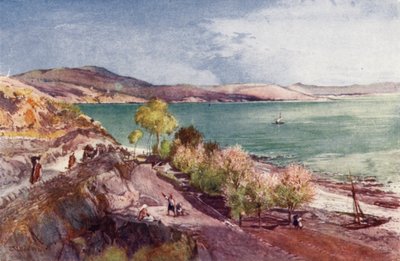 Galileiska sjön, ser norrut från Tiberias av John Fulleylove