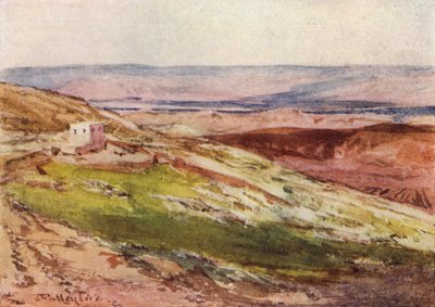 Jordandalen, från Oljeberget (färg litho) av John Fulleylove