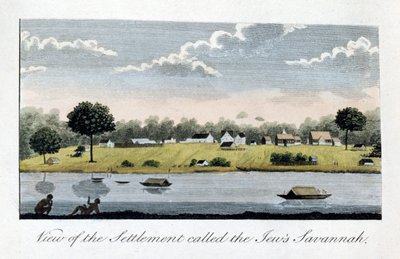 Utsikt över bosättningen kallad judarna Savannah, 1813 av John Gabriel Stedman