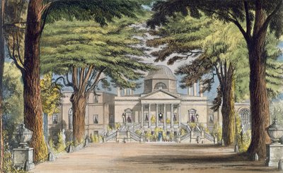Huvudfronten av Chiswick House, från R. Ackermanns (1764-1834) 