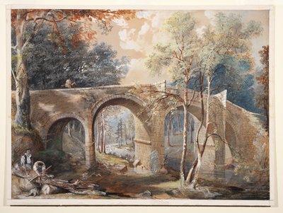 Woodcutters vid Fingle Bridge, Dartmoor av John Gendall