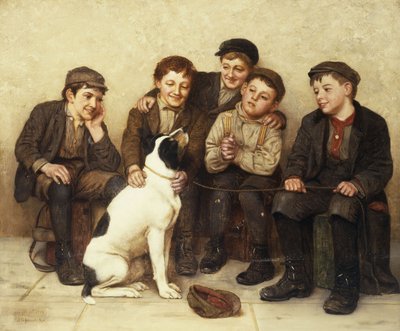 I goda händer, 1909 av John George Brown