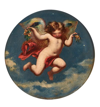 Puck-snabb genom blomman där. . . (akt 2, scen 2 - en midsommarnattsdröm) (olja ombord) av John George Naish