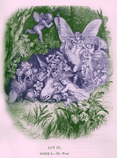 En midsommarnattsdröm av William Shakespeare av John Gilbert