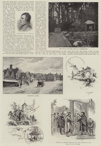 Alfred, Baron Tennyson, poetpristagare av John Gilbert