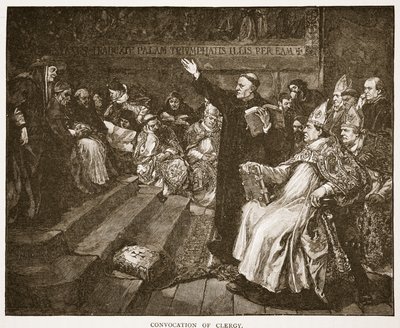 Convocation of Clergy, illustration från 