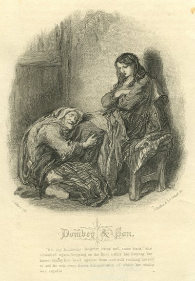 Dombey und Son: Alice Brown och hennes mor av John Gilbert