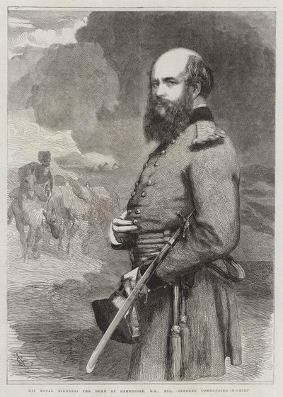 Hans kungliga höghet hertigen av Cambridge, KG, etc, gravyr för generalbefälhavaren av John Gilbert