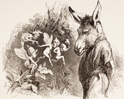 Illustration till en midsommarnattsdröm, från 
