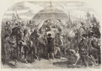 Möte mellan Henrik VIII och Frans I nära Ardres, gulddukens fält av John Gilbert