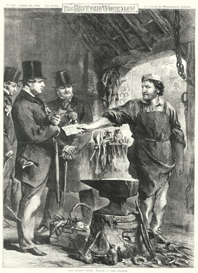Den ärliga väljaren (gravyr) av John Gilbert