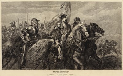 Med alla deras banderoller modigt spridda, och all deras rustning blinkar högt av John Gilbert