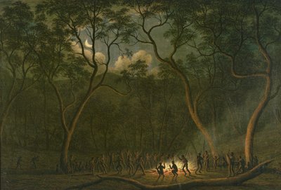 Aboriginal Coroboree i Van Diemens land av John Glover