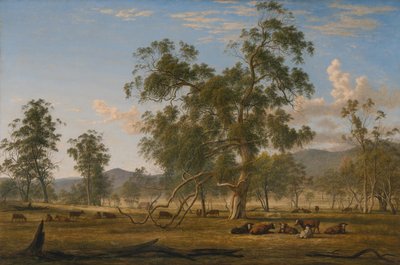 Patterdale-landskap med boskap av John Glover