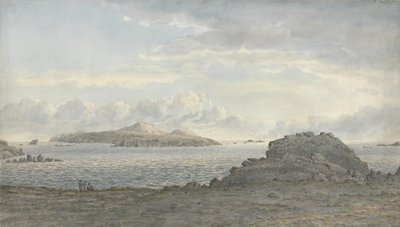 St. Davids Head, Pembrokeshire, c.1805 (wc on paper) av John Glover