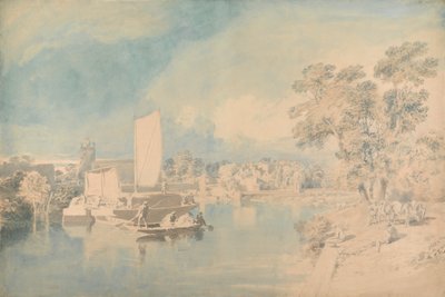 Themsen vid Isleworth av John Glover