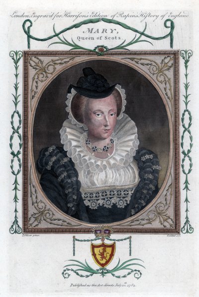 Mary I of Scotland, populärt känd som Mary, Queen of Scots, 1794. av John Goldar