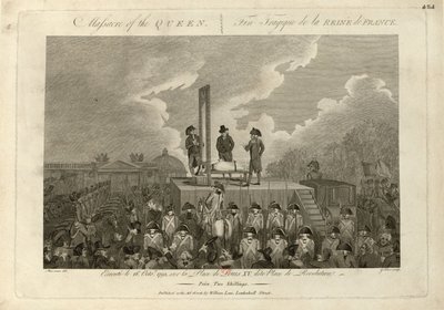 Avrättningen av Marie Antoinette den 16 oktober 1793, 1793-1794. av John Goldar
