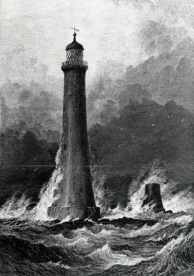 The Proposed New Eddystone Lighthouse, illustration från 
