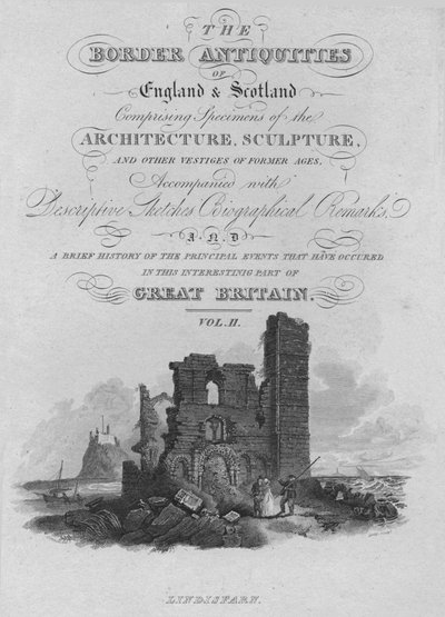 Frontispice - Lindisfarn, 1814 av John Greig