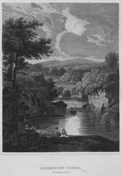 Gillknocky Tower, Dunfrieshire, 1814 av John Greig