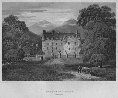 Traquair Castle, Peebleshire, 1814 av John Greig