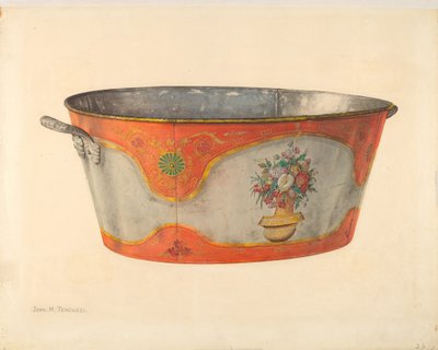 Målad bassäng av John H. Tercuzzi