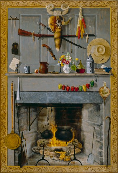 Farmors Hearthstone, 1890 av John Haberle