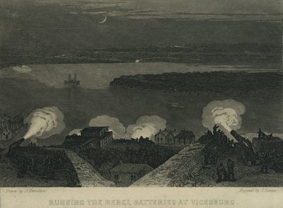Att driva rebellbatterierna i Vicksburg, ca 1863 av John Hamilton