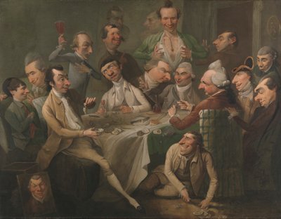 En karikatyrgrupp av John Hamilton Mortimer