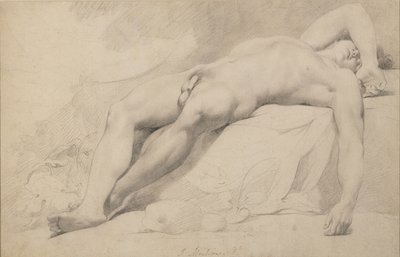 En akademi (grafit på papper) av John Hamilton Mortimer